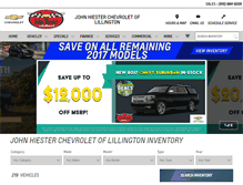Tablet Screenshot of lillingtonchevy.com